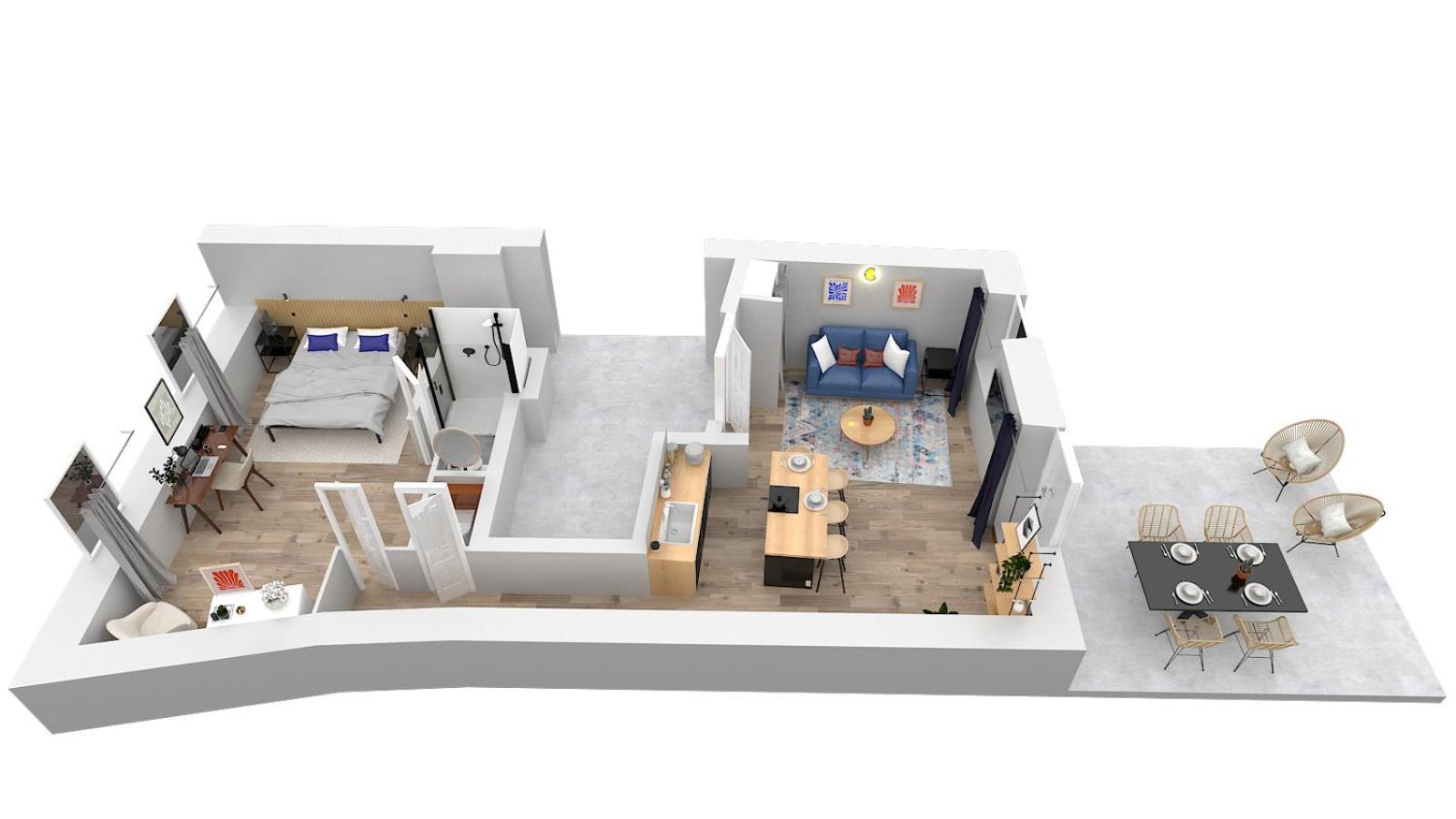 La Maison 44 - T2 - Clim, Terrasse, Garage, Via Rhona 蒙特利马尔 外观 照片